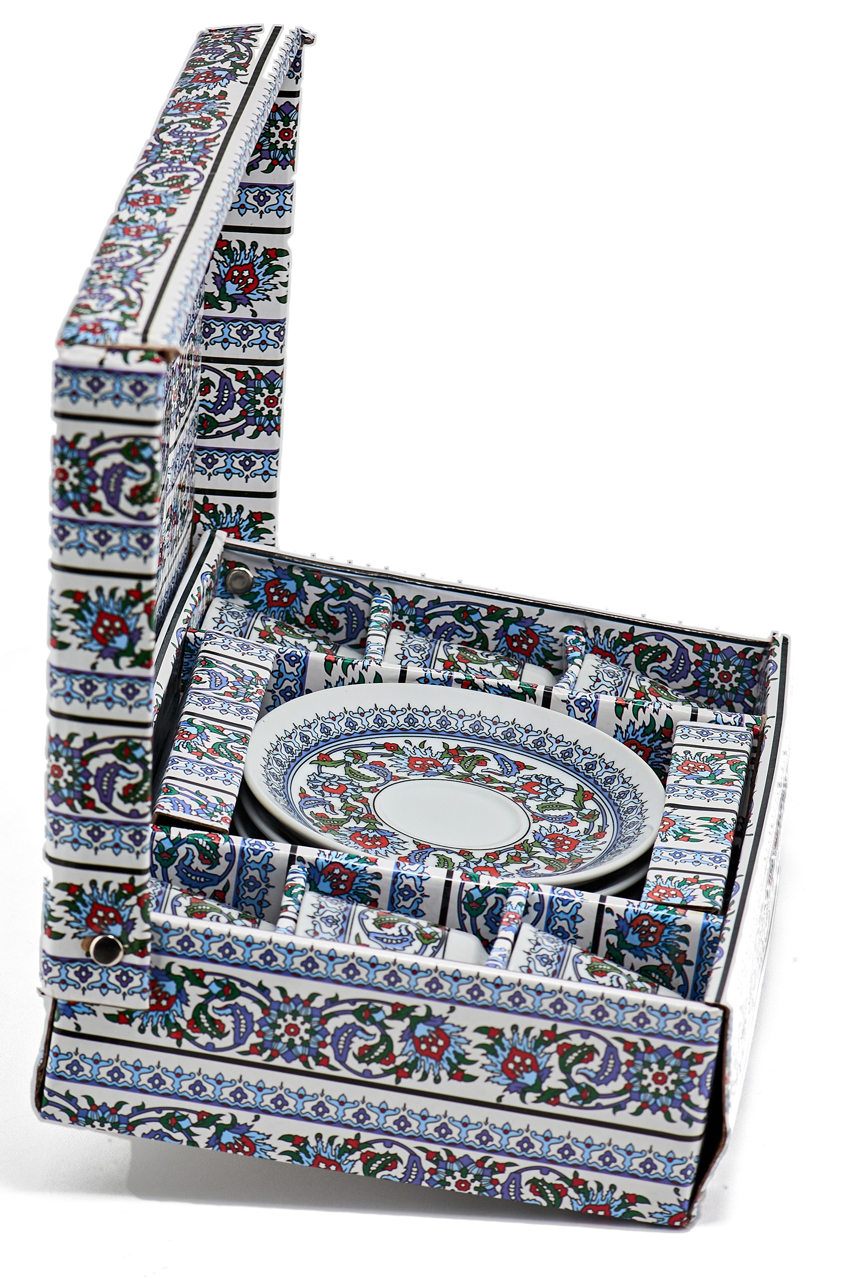 Турецький набір кераміка (З орнаментом синій) фото #9